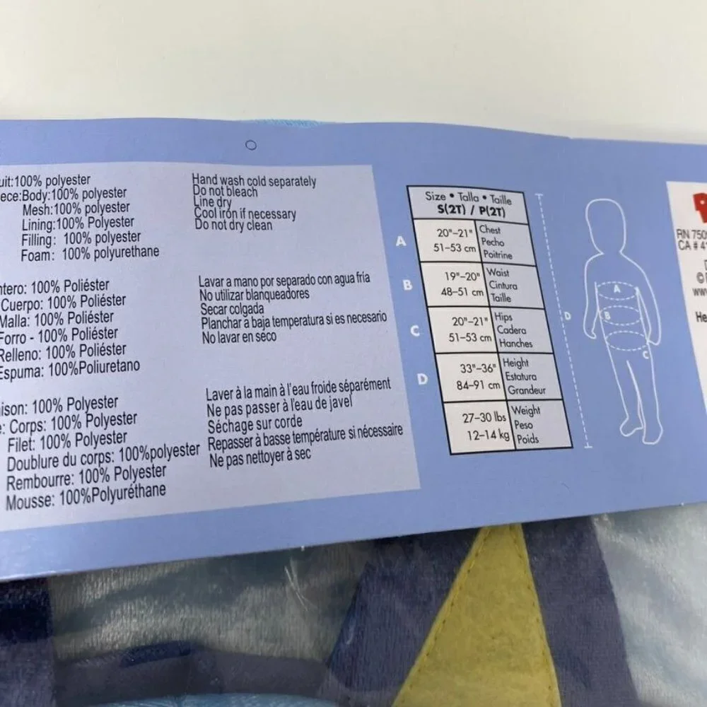 Disguise Toddler Disney Bluey Halloween Costume Jumpsuit Szs 2T/ 3-4T/ 4-6X - Picture 6 of 10